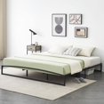 thumbnail image 3 of Yiwa Heavy Duty 6/10 Inch Low Profile Metal Bed Frame, Platform Foundation with Steel Slats, No Box Spring Needed, 3 of 7