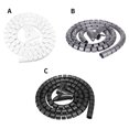 thumbnail image 1 of Wire Storage Pipe Bite-proof Cable Organizer Spiral Cable Winder Cable Winder Pattern Random, Silver Grey, 16mmx1.5m, Clamp 16mm, 1 of 8
