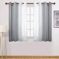 thumbnail image 1 of EGNMCR Curtains, Curtains for Bedroom Faux Grommet Light Filtering Semi Sheer Gradient Window Curtain Gradient curtain, 1 of 6