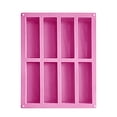 thumbnail image 2 of 8-Cavity Rectangular Silicone Baking Mold – Reusable Food-Grade Mold for Energy Bars, Granola, Chocolate & Bread, Oven & Freezer Safe, 2 of 9