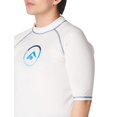 thumbnail image 4 of Kanu Surf Men's Mercury UPF 50+ Short Sleeve Sun Protective Rashguard Swim Shirt, Haywire White, Small, 4 of 4