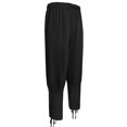 thumbnail image 3 of Meichang Womens Linen Pants Drawstring Elastic Waisted Cotton Linen Pants Solid Color Cinch Bottom Long Pants Comfy Lightweight Summer Pants, 3 of 6