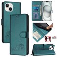 thumbnail image 2 of iPhone 14 Case ,Cat PU Leather Crossbody Lanyard Strap RFID Magnetic Wallet Compatible with iPhone 14 Cover, 2 of 5