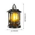 thumbnail image 3 of Solar Powered Courtyard Light Outdoor 28Led Flame Lantern Hollow Out Light Waterproof Wall Light Floor Mounted Projection, 3 of 9