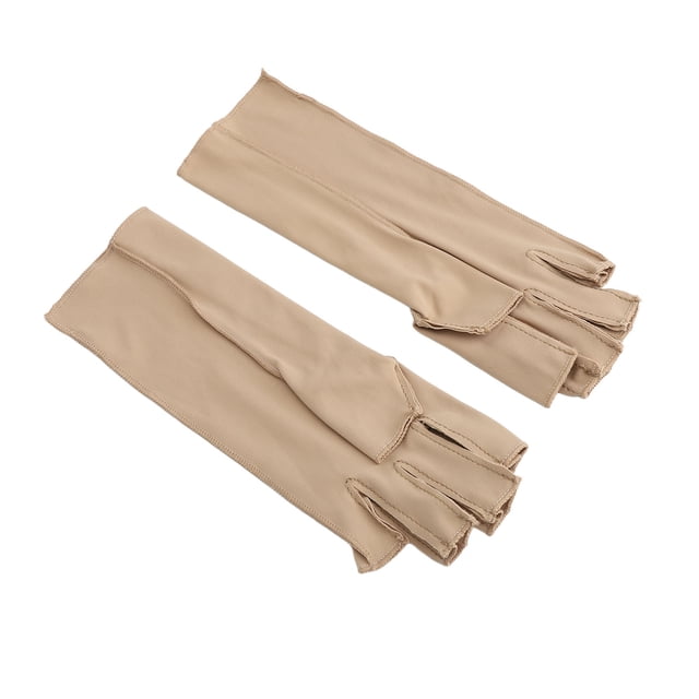 Gants en Cuivre pour l'Arthrite, Gants de Compression pour Hommes Femmes Noirs, Réduire la Douleur par Compression, Adaptés à l'Arthrite, Design Demi-Doigt, Adaptés à Diverses Conditions