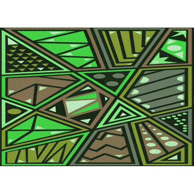 Ahgly Tapis Rectangulaire Lavable en Machine Intérieur Transitionnel Vert Forêt Foncé, 2 Pieds x 4 Pieds