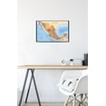 thumbnail image 4 of Map - Mexico Wall Poster, 22.375" x 34" Framed, 4 of 4