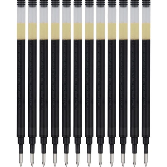 Pilot, G2 Gel Ink Refills, Fine Point 0.7 Mm, Black, Pack Of 12