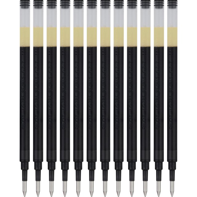 Pilot, G2 Gel Ink Refills, Fine Point 0.7 Mm, Black, Pack Of 12