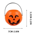 thumbnail image 2 of A Plastic Pumpkin Bucket Halloween Candy Bucket For Kids Trick Or Treat Container 7Cm 2.8 Inches Pumpkin Pail For Halloween Party Favors Candy Collection, 2 of 4
