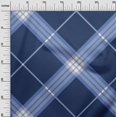 thumbnail image 2 of oneOone Viscose Chiffon Fabric Tartan Check Printed Craft Fabric BTY 42 Inch Wide, 2 of 4