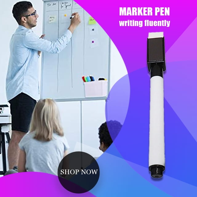 Dry Erase Markers Pens Professional Convenient Magnetic White Board Stationery Erasable Painting Whiteboard Marker Marking Tools Black