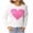 White, variant on EGNMCR Round-Neck Sweater Women's Printing Long Sleeved Blouses Round Neck Pullover Fashionable Sweater Women Acrylic top