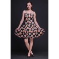 thumbnail image 4 of Bimba Robe Soleil Mini pour Femmes à Bretelles Spaghetti, Haut à Taille Smockée Imprimé Floral - Petit, 4 of 5
