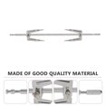 thumbnail image 3 of MasteelfCA 1 Set Stainless Steel Air Fryer Forks Roast Chicken Forks for Home (Black), 3 of 8