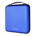 thumbnail image 1 of CD Case, 192 Capacity EVA DVD Case Blue Portable Zipper Holder Disc Storage Organizer Wallet, 1 of 6