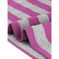 thumbnail image 5 of INSPIRE CHIC Chemises Rayées pour Femmes Coupe Ajustée Manches au Coude T-Shirt à Encolure Bateau L Rouge Rose, 5 of 5