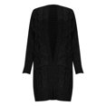 thumbnail image 4 of IMENGL Autumn winter loose solid alpaca wool sweater, Black 3XL, Size M-3XL, 4 of 4
