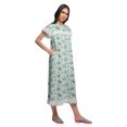 thumbnail image 3 of Moomaya Chemise de Nuit d'Allaitement à Col Rond Imprimée pour Femmes en Coton, 3 of 6
