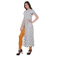 thumbnail image 2 of Moomaya Cotton Front Slit Kurtis For Women Printed Long Kurti Dress Indian Top, 2 of 5
