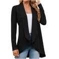 thumbnail image 1 of AherBiu Spring Fall Cardigan for Women Long Sleeve Open Front Lightweight Ladies Outwear Coats, 1 of 7