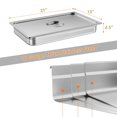 thumbnail image 1 of BeesClover Poêle d'Hôtel, Poêle de Table Vapeur Commerciale en Acier Inoxydable pour le Rangement des Aliments et le Service de Buffet, Durable et Facile à Nettoyer, 1 of 6
