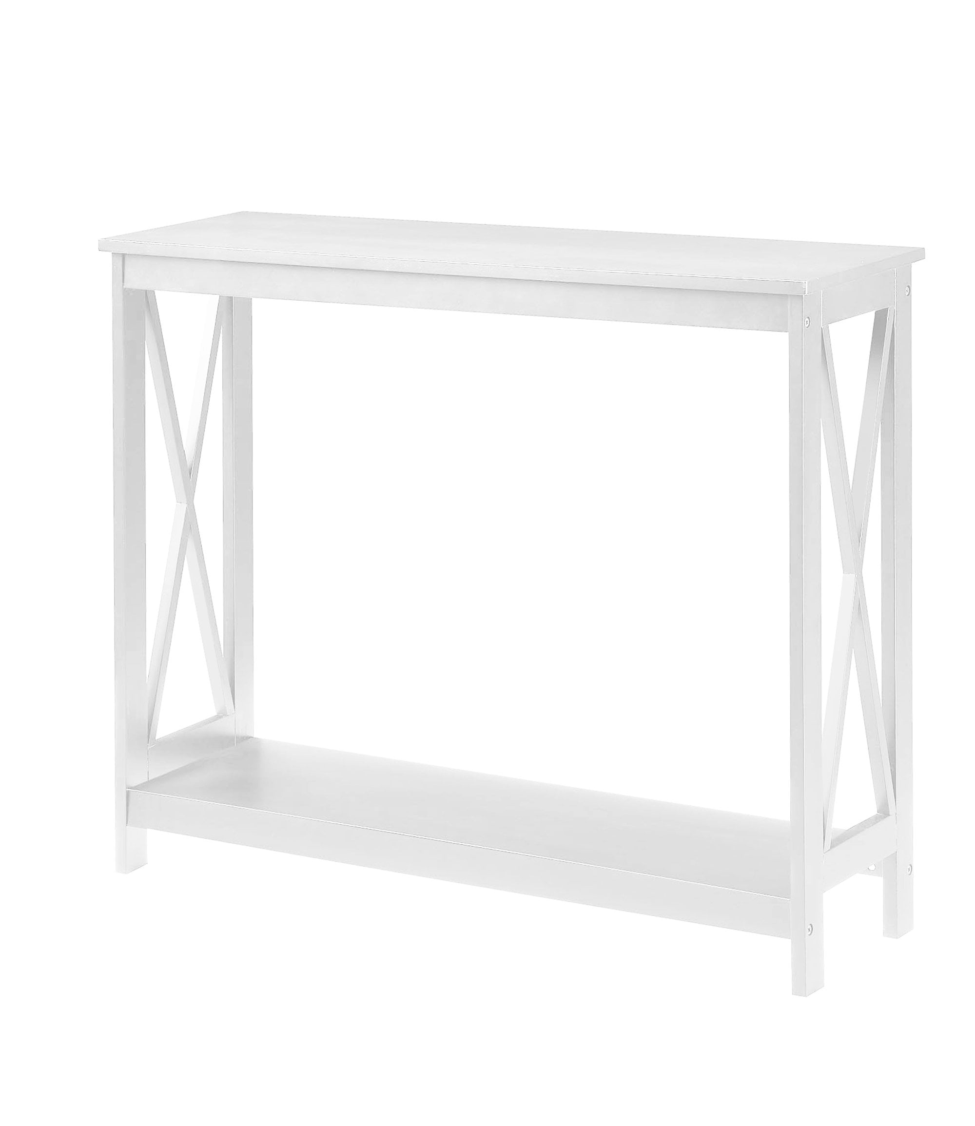 Pemberly Row Table Console Transitionnel, Fini Bois Blanc