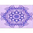 thumbnail image 1 of Ahgly Company Machine Washable Indoor Rectangle Transitional Blossom Pink Area Rugs, 7' x 10', 1 of 7