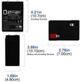 thumbnail image 2 of 6V 4.5AH SLA Replacement Battery for Jiming JM-6M4.5AC - 6 Pack, 2 of 6