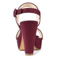 thumbnail image 3 of BLISSFUL STEP Women's Slingback Platform Chunky Heeled Sandals, 3 of 4