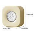 thumbnail image 2 of QualitChoice Food Cover Bag Storage Box Container Wall Punch-free Space-saving Dustproof For Bathroom Organizers Milk White 1 Pc, 2 of 6