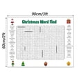 thumbnail image 3 of TIELUTT Xmas Word Search Poster Family Word Search Wall Game Interesting Interactive Experience for Mat for Crawling Children's Games Children's Carpet Pacifier Months Children's Enclosure, 3 of 8