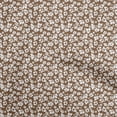 thumbnail image 1 of oneOone Velvet Brown Fabric Floral Sewing Craft Projects Fabric Prints By Yard 58 Inch Wide, 1 of 4