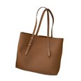 thumbnail image 1 of Sac à Bandoulière Simple Grande Capacité Poignée Supérieure Fermeture Éclair Réglable en Faux Cuir Couleur Unie Sac à Main pour Femmes pour le Travail, 1 of 10