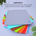 thumbnail image 3 of ziyahi Heats Insulation Table Mat Dish Plate Pot Pad Square Coaster Nonslip Placemat Desk Countertop Protector Kitchen Draining Light Blue, 3 of 5