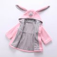 thumbnail image 4 of Baby Girl Girls' Hooded Jacket Spring And Winter New Style Small And Medium-sized Children's Cute Rabbit Ears Trendy Style 3 Year Old Girl Gifts on Clearance, 4 of 8