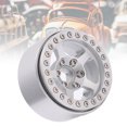 thumbnail image 1 of Aramox Roues Beadlock 1,9 Pouces Alliage d'Aluminium 5 Trous Jantes Argentées Non Tachantes Pneu Verrou Jantes RC Moyeu de Roue, Jantes, Jantes RC, 1 of 8