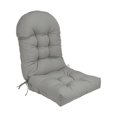 thumbnail image 2 of jinwen High Back Patio Chair Cushion Indoor Outdoor High Back Rocking Chair Cushion Light Gray, 2 of 8