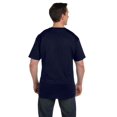 thumbnail image 2 of Hanes Beefy-T Men`s Pocket T-Shirt, L, Navy, 2 of 7