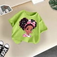 thumbnail image 5 of PMVFHDE Hauts pour Filles Hauts pour Fille Hauts pour Fille T-Shirts Tendance pour Fille T-Shirts Graphiques pour Filles T-Shirts Graphiques pour Enfant T-Shirt Graphique pour Filles Col Rond Manches Courtes T-Shirt Vert Pâle, 7-8 Ans, 5 of 5