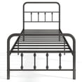 thumbnail image 2 of Costway Twin Size Bed Frame with Headboard Under Bed Storage No Box Spring Needed Black, 2 of 10