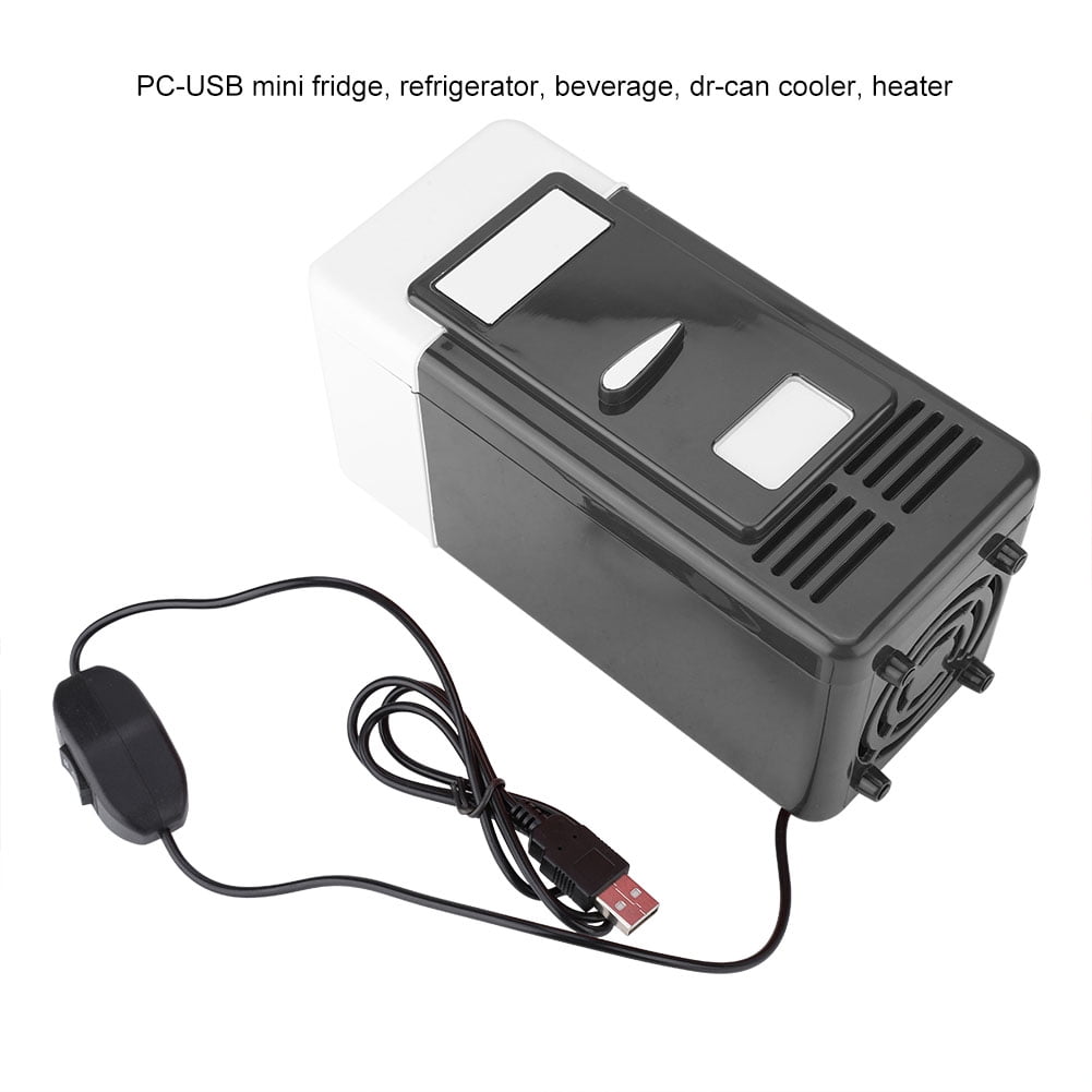 PC USB Mini, Beverage Drink Can Cooler Warmer Disguised Refrigerator Fridge Mini Fridge Red