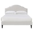 thumbnail image 1 of Home Fare Full Shaped Nail Trim Upholstered Bed  Natural, 1 of 2