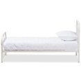 thumbnail image 3 of Baxton Studio Mandy Twin Metal Spindle Bed in White, 3 of 7