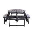 thumbnail image 1 of Backyard Lifestyles - Table de Pique-Nique - Gris Foncé, 1 of 7
