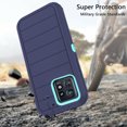 thumbnail image 3 of Asuwish Compatible with Motorola Edge+ Plus 2023/Edge 40 Pro 5G/Moto X40 Phone Case Hybrid Rugged Shockproof Hard Protective Drop Proof Full Body Heavy Duty Mobile Cell Cover for X + Women Men Blue, 3 of 6
