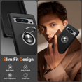 thumbnail image 4 of KOMI for Google Pixel 8 Pro Case, Slim Tough Rugged Shockproof Protective Pixel 8 Pro Phone Case with Metal Ring Kickstand for Google 8 Pro Case, Black, 4 of 5