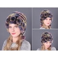 thumbnail image 1 of Womens Winter Hats with Ear Flaps Winter Womens Colorful Warm Caps Warm Flowers Striped Real Rabbit Velvet Hats Fashion Hat Winter Hats for Women with Ear Flaps, 1 of 2