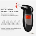 thumbnail image 4 of Testeur d'Alcool Respiratoire Portable Alcootest pour et Voiture, 4 of 7