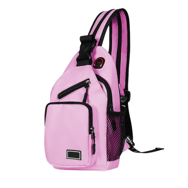 EGNMCR Women's Adjustable Crossbody Bag Convertible Chest Shoulder Bag With Multiple Pockets Nylon Backpack